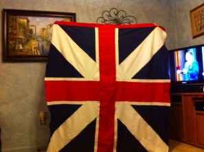 One of my first commissioned projects, a pre-1800 5'x5' British flag, now on display at the Colonial Quarter in St. Augustine, FL.